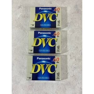 Panasonic SP 60 min - LP 90 min - DVC Digital Video Cassettes - New - Lot of 3